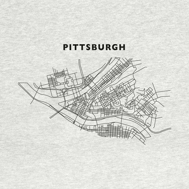 Pittsburgh Map by akachayy